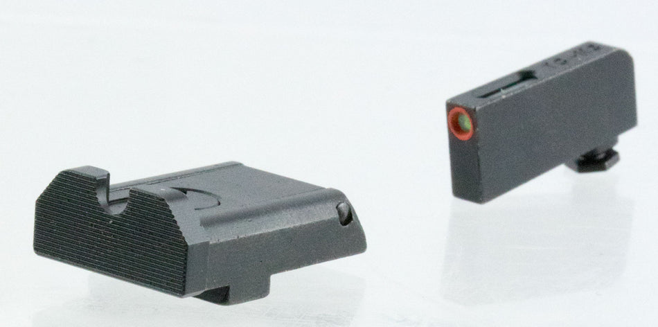 TruGlo TG13GLAPC TFX Pro Orange Fiber Optic, Tritium Front/ Black Rear/Black Nitride Fortress Frame/Compatible w/Most Glock Except Single Stack & MOS, Front Post/Rear Dovetail Mount