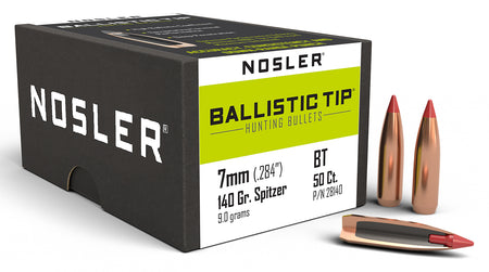 Nosler 28140 Ballistic Tip 7mm 140gr Spitzer 50/Box