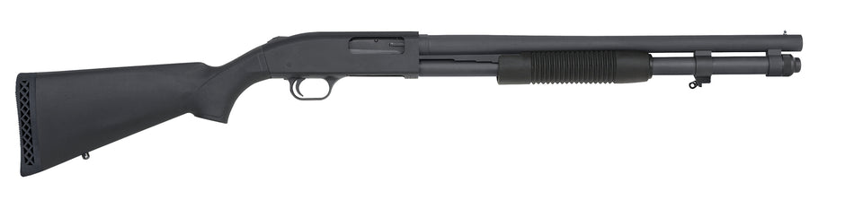 Mossberg 51660 590A1 Tactical 12 Gauge 8+1 3" 20" Heavy-Walled Barrel, Parkerized Finish, Drilled & Tapped Receiver, Mil-Spec Construction w/Metal Trigger Guard & Safety, Synthetic Stock