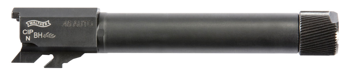 Walther Arms 282674710 PPQ 45 ACP 4.60" Threaded Black Polygonal Rifled Steel