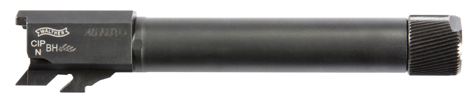 Walther Arms 282674710 PPQ 45 ACP 4.60" Threaded Black Polygonal Rifled Steel