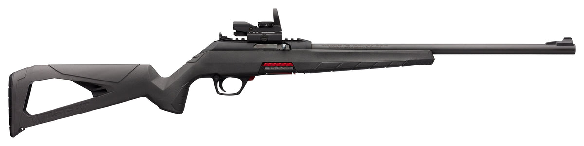 Winchester Repeating Arms 521104102 Wildcat Combo Full Size 22 LR 10+1 18" Matte Blued Sporter Barrel, Picatinny Rail Matte Black Polymer Receiver, Gray Synthetic Stock, Reflex Red Dot, Ambidextrous