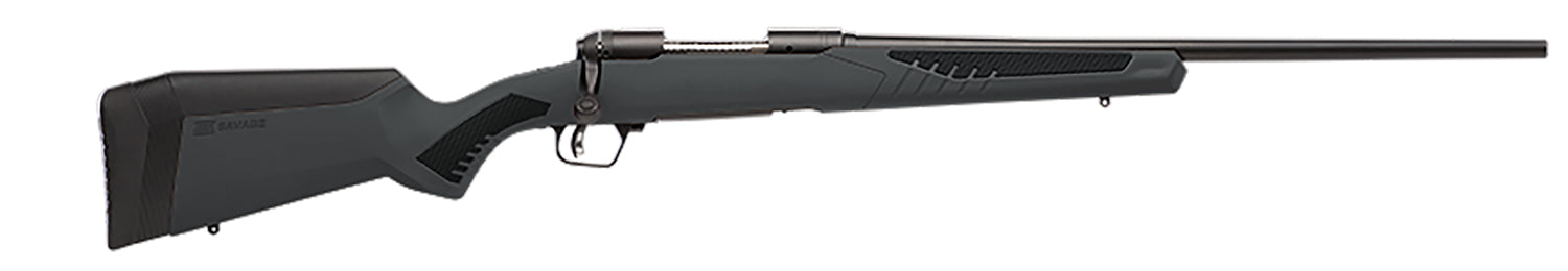 Savage Arms 57039 110 Hunter Full Size 270 Win 4+1 22" Matte Black Button-Rifled Barrel, Matte Black Drilled & Tapped Carbon Steel Receiver, Adj AccuStock Matte Gray Synthetic Stock, Right Hand