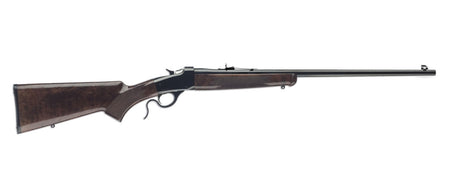 Winchester Repeating Arms 524100186 Model 1885 Low Wall Hunter Full Size 17 WSM 1rd 24" Brushed Polish Blued Octagon Barrel, Brushed Polish Blued Drilled & Tapped Steel Receiver, Satin Walnut Fixed Wo