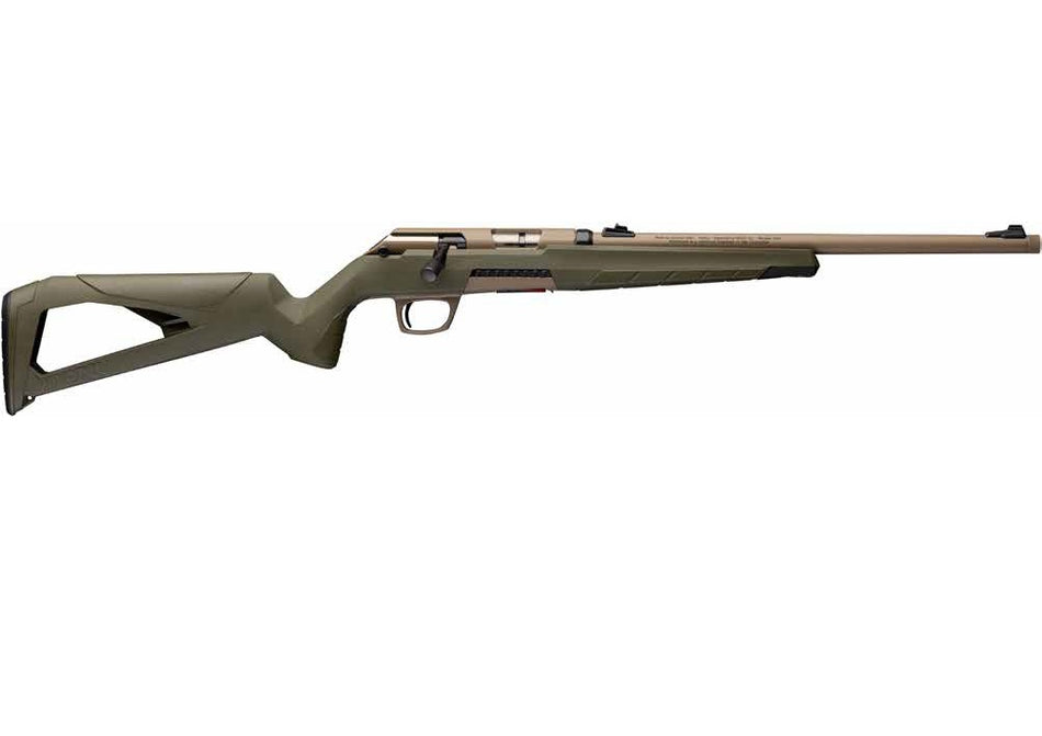 Winchester Repeating Arms 525240102 Xpert 22 LR 10+1 16.50" Flat Dark Earth Cerakote Threaded Barrel, Flat Dark Earth Cerakote Steel Drilled & Tapped Receiver, OD Green Thumbhole Polymer Stock
