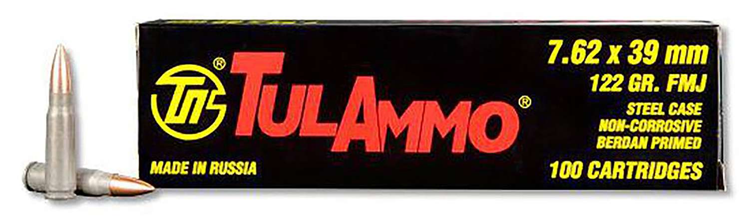 Tulammo 7.62x39mm TULAMMO 122gr FMJ Ammo