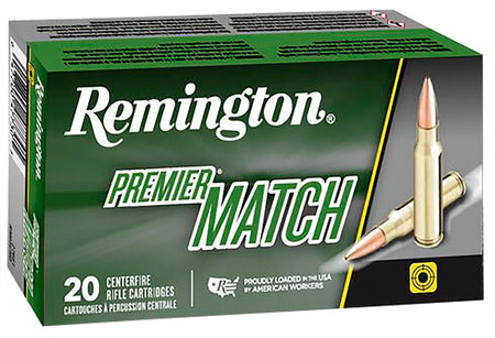 Remington .308 Win Premier Match 175gr Sierra MatchKing BTHP Ammo