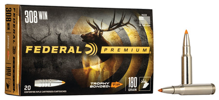 Federal P308TT1 Premium Trophy Bonded Tip 180 Grain .308 Win / 7.62x51mm 2620 fps