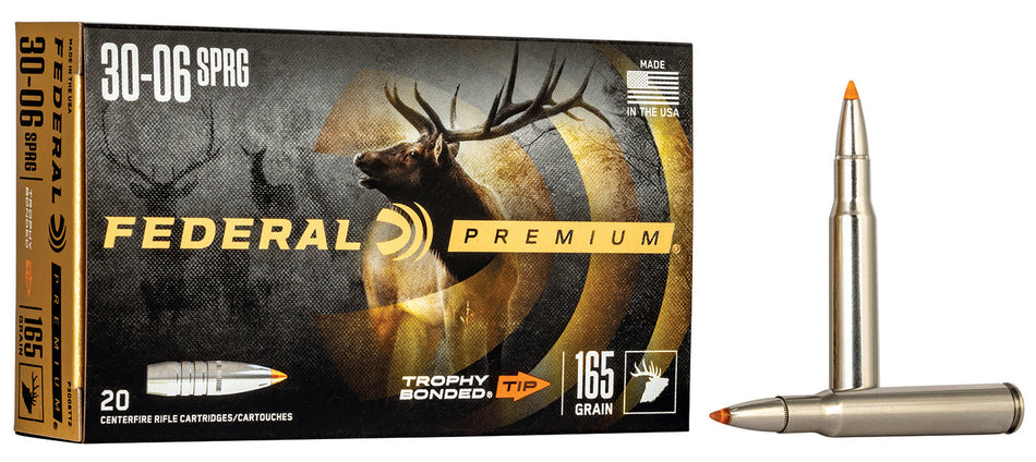 Federal .30-06 Springfield 165gr Trophy Bonded Tip Ammo