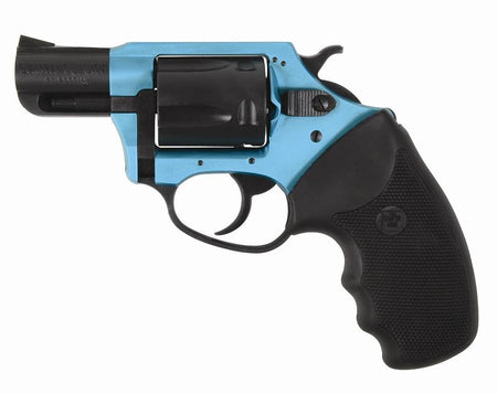 Charter Arms 53864 Undercover Lite Santa Fe Sky Small 38 Special, 5 Shot 2" Black Stainless Steel Barrel & Cylinder, Turquoise Aluminum Frame w/Black Finger Grooved Rubber Grip, Exposed Hammer