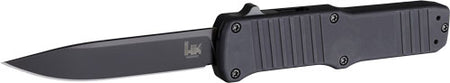 HOGUE HK HADRON 3.375" OTF AUTO CLIP PT ALUM FR MATTE BLK