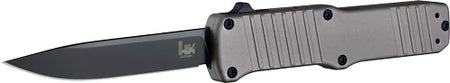 HOGUE HK HADRON 3.375" OTF AUTO CLIP PT ALUM FRAME GRAY<