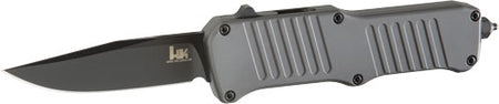 HOGUE HK MINI INCURSION 2.95" OTF KNIVE CLIP PT ALUM MATT GY