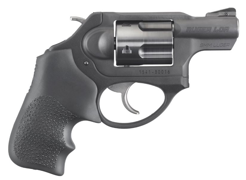 Ruger 5464 LCRx Small Frame 9mm Luger 5 Shot, 1.87" Matte Black Steel Barrel, Black PVD Cylinder, Matte Black Stainless Steel Frame, Black Hogue Tamer Monogrip, Exposed Hammer