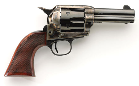Taylors & Company 4201DE Runnin Iron Deluxe 45 Colt (LC) 6rd 3.50" Blued Cylinder & Barrel Color Case Hardened Steel Frame Checkered Walnut Grip (Taylor Tuned)