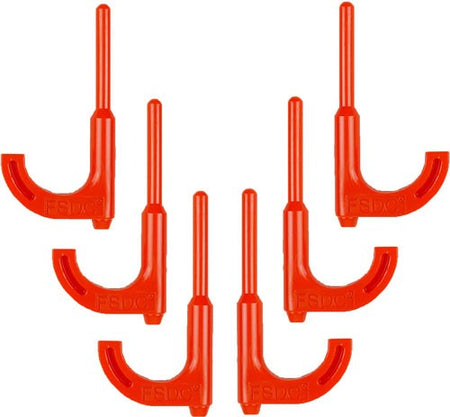 REGAL LOADED CHAMBER INDICATOR SAFETY FLAGS ORANGE RIFLE 6PK