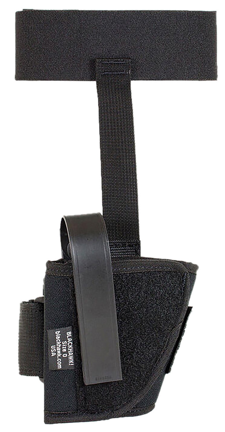 Blackhawk 40AH16BKR Ankle Size 16 Black Cordura Velcro Fits Med/Large Semi Autos Fits 3.25-3.75" Barrel Right Hand