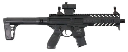 SIG SAUER AIRGUN MPX AIR 177 CAL 88GR CO2 30RD BLACK SIG20R RED DOT