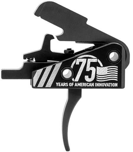 TIMNEY TRIGGERS AR15 SMALL PIN LASER ETCHED 75TH ANNIVERSAY CURVED 3LB