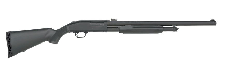 Mossberg 56424 500 Slugster 12 Gauge Pump 3" 5+1 24" Matte Blued Steel Barrel, Matte Blued Receiver, Fixed Synthetic Stock