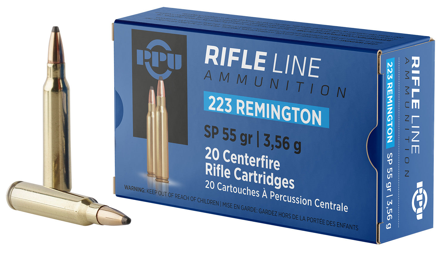 Prvi Partizan .223 Remington Rifle 55gr JSP Ammo