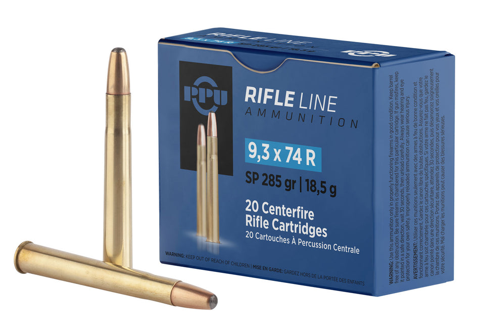 Prvi Partizan 9.3x72mmR Metric Rifle 285gr JSP Ammo
