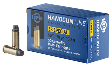 PPU .38 Special 158gr SWC Ammo