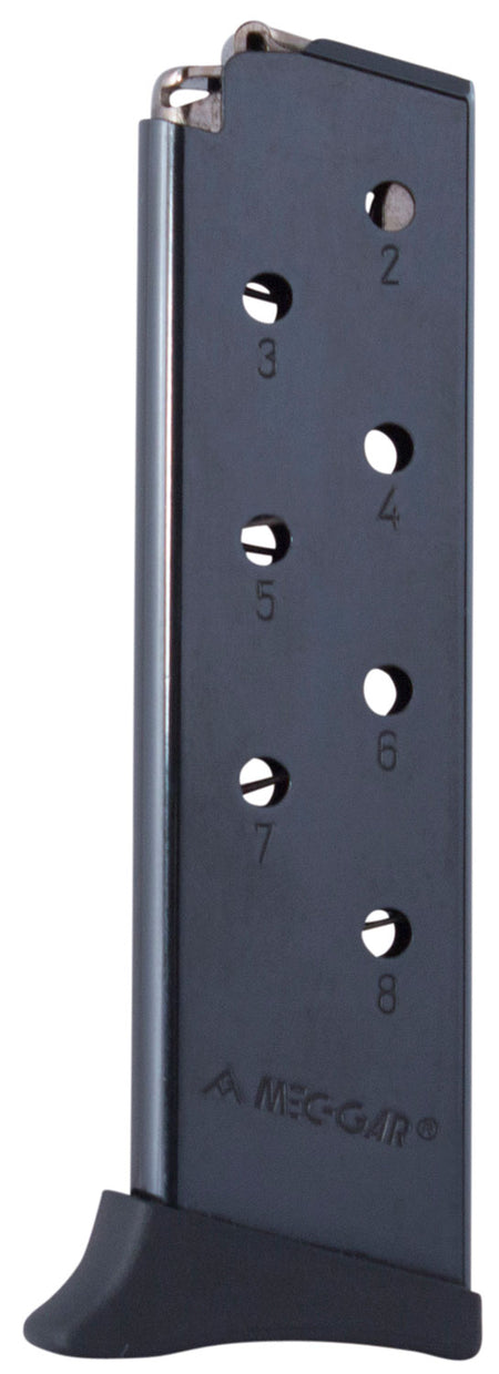 Mec-Gar MGBR3808B Standard 8rd Detachable w/Finger Rest 380 ACP Fits Bersa Thunder Blued Carbon Steel