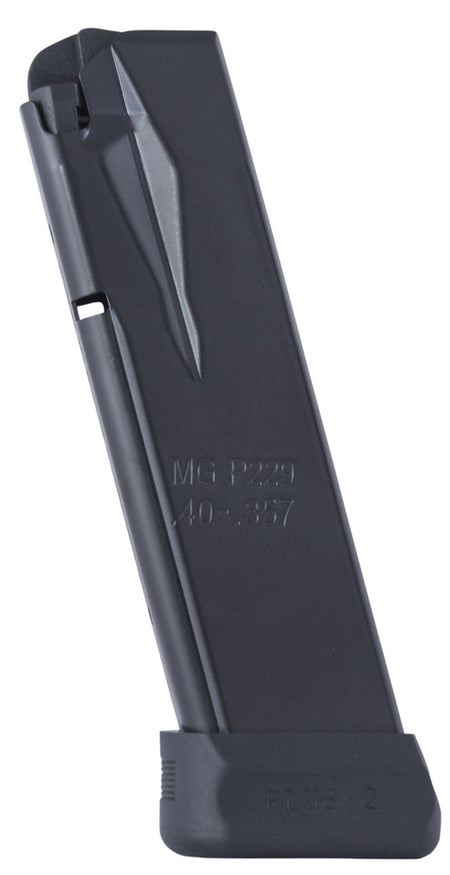 Mec-Gar MGP2294014AFC Standard 14rd 40 S&W Fits Sig P229 Blued w/Anti-Friction Coating Carbon Steel