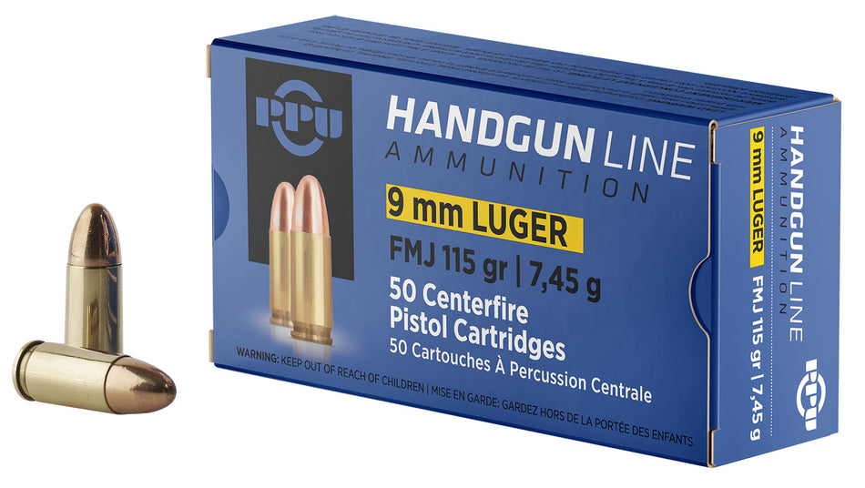 Prvi Partizan 9mm Luger 115gr FMJ Ammo