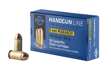 Prvi Partizan 9mm Makarov Handgun 93gr FMJ Ammo