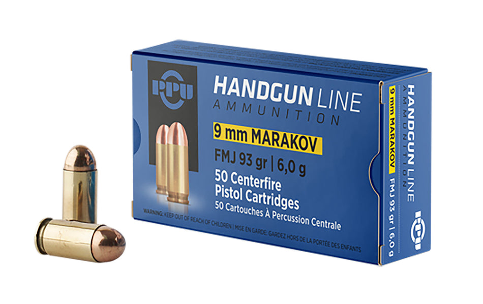 Prvi Partizan 9mm Makarov Handgun 93gr FMJ Ammo