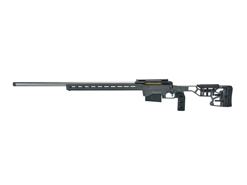 Savage Arms 57707 110 Elite Precision 300 PRC 5+1 30" Matte Stainless, Matte Black Rec, Gray Cerakote Adjustable MDT ACC Aluminum Chassis Stock, Left Hand (MB Not Included)