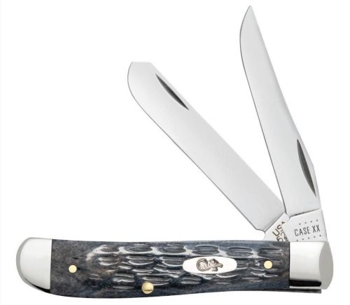 CASE KNIVES POCKET WORN GRAY BONE CRANDALL JIG MINI TRAPPER