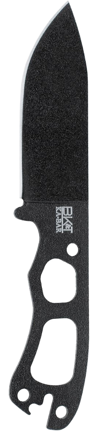 Ka-Bar BK11 Becker Necker 3.25" Fixed Drop Point Plain Black 1095 Cro-Van Blade, Black 1095 Cro-Van Handle, Includes Sheath
