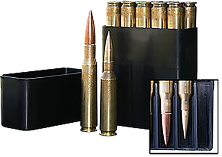 MTM Case-Gard BMG1040 Slip-Top Ammo Box 50 BMG Black Polypropylene 10rd
