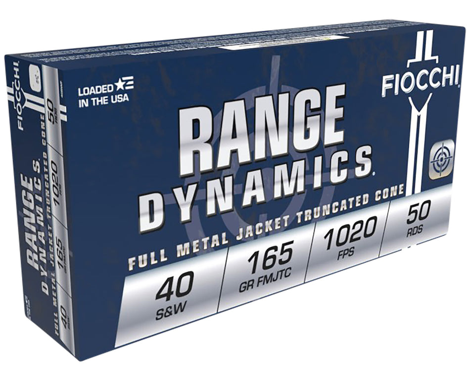 Fiocchi .40 S&W Range Dynamics 165gr FMJ TC Ammo