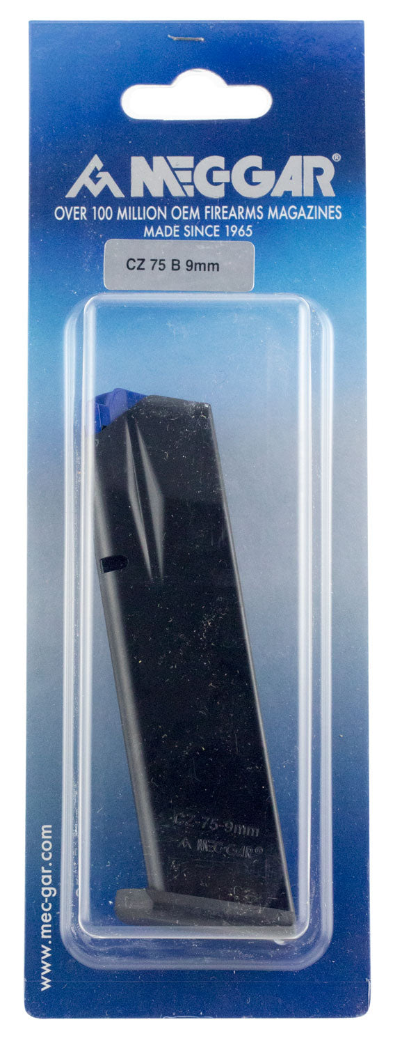 Mec-Gar MGCZ7517AFC Standard Blued w/ Anti-Friction Coating Detachable 17rd 9mm Luger for CZ 75B/Shadow 2/75 SP-01/Shadow 85B