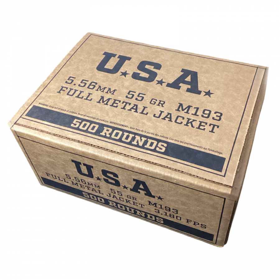 Winchester Service Grade 5.56mm M193 55 Grain Full Metal Jacket Value Pack