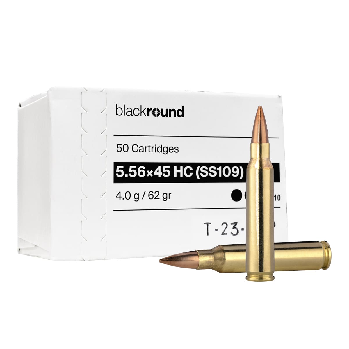 Swiss P 5.56x45mm Black Round 62gr SS109 (FMJ)