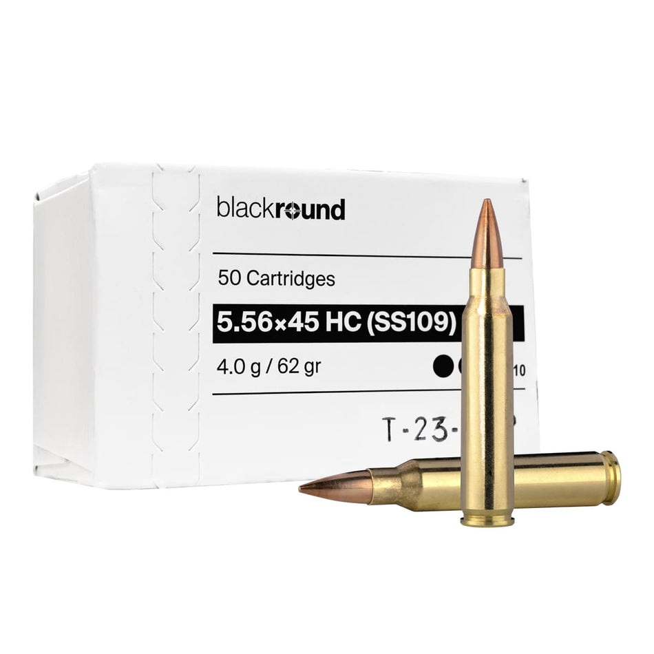 Swiss P 5.56x45mm Black Round 62gr SS109 (FMJ)
