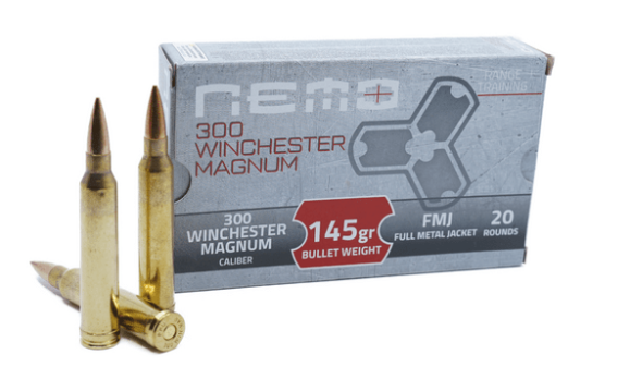Nemo Arms by PPU .300 Win Mag 145gr FMJ Ammo