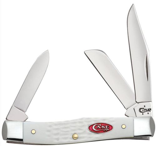 CASE KNIVES WHITE SYNTHETIC SPARXX STD JIG MEDIUM STOCKMAN
