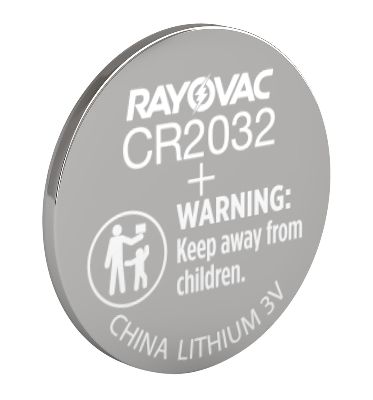Rayovac KECR20321 CR2032 Lithium Coin Cell Silver 3.0 Volts 225 mAh