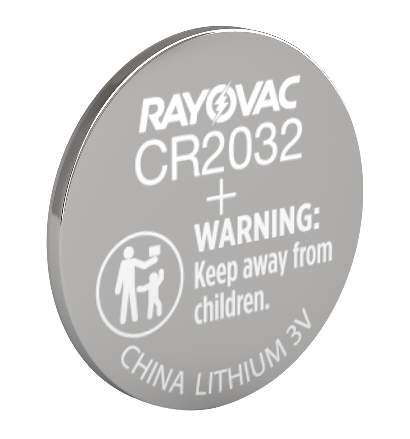 Rayovac KECR20321 CR2032 Lithium Coin Cell Silver 3.0 Volts 225 mAh