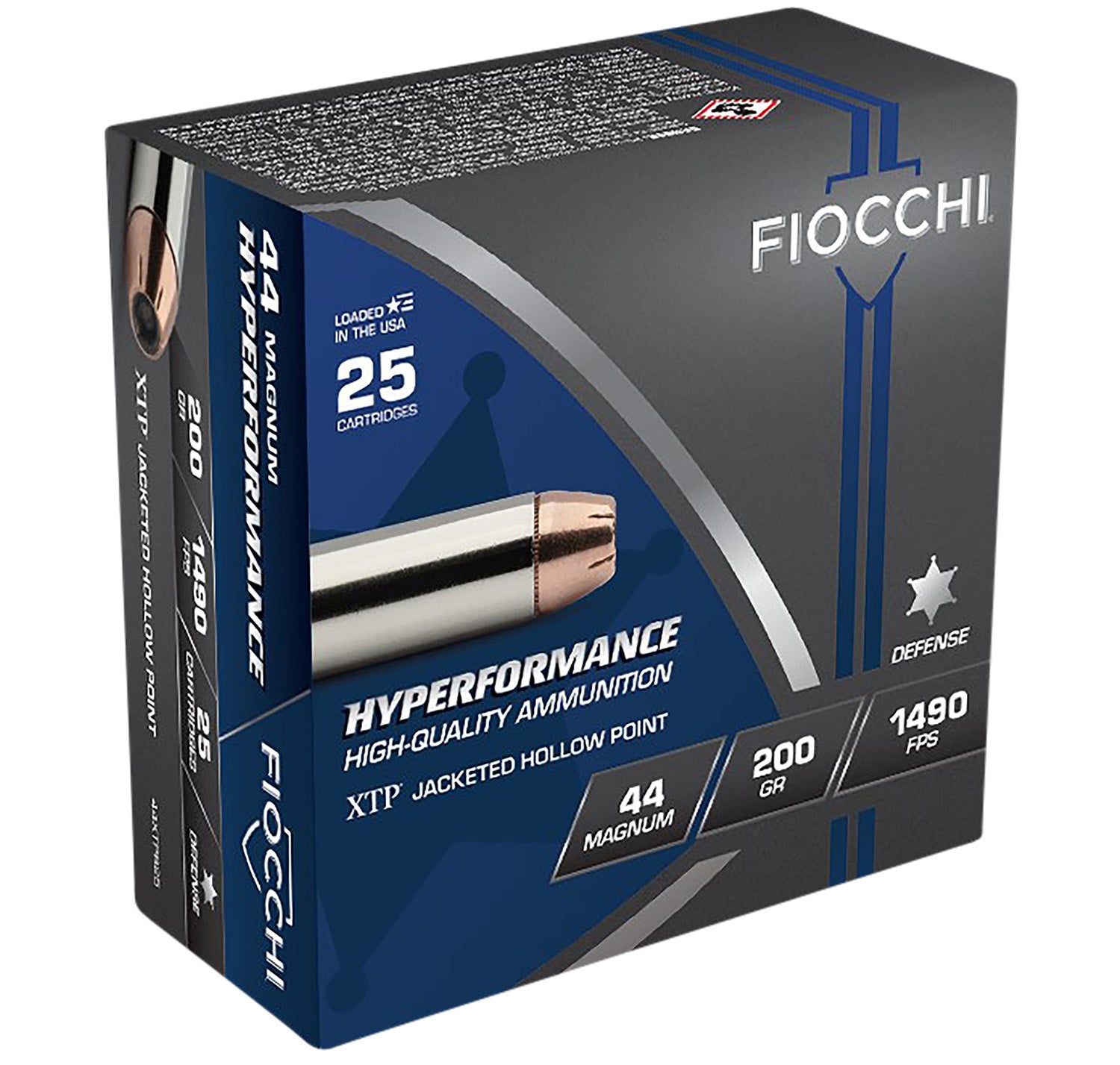 Fiocchi .44 Magnum Hyperformance 200gr Hornady XTP HP Ammo