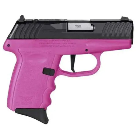 SCCY DVG1CBPKRDR 9MM PST BLK/PINK GRP STIKER