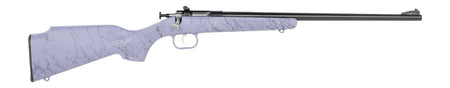 Crickett KSA2345 My First Rifle Gen2 22 LR 1rd 16.10" Blued Single Shot Barrel, Blued Drilled & Tapped Receiver, Purple w/Black Webbing Fixed Synthetic Stock