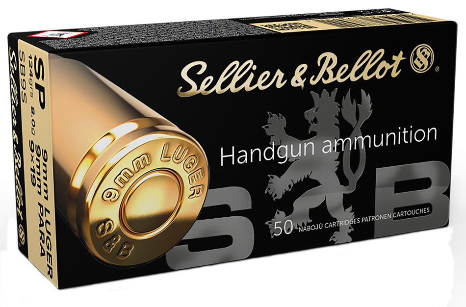 Sellier & Bellot 9mm Luger 124gr SP Ammo