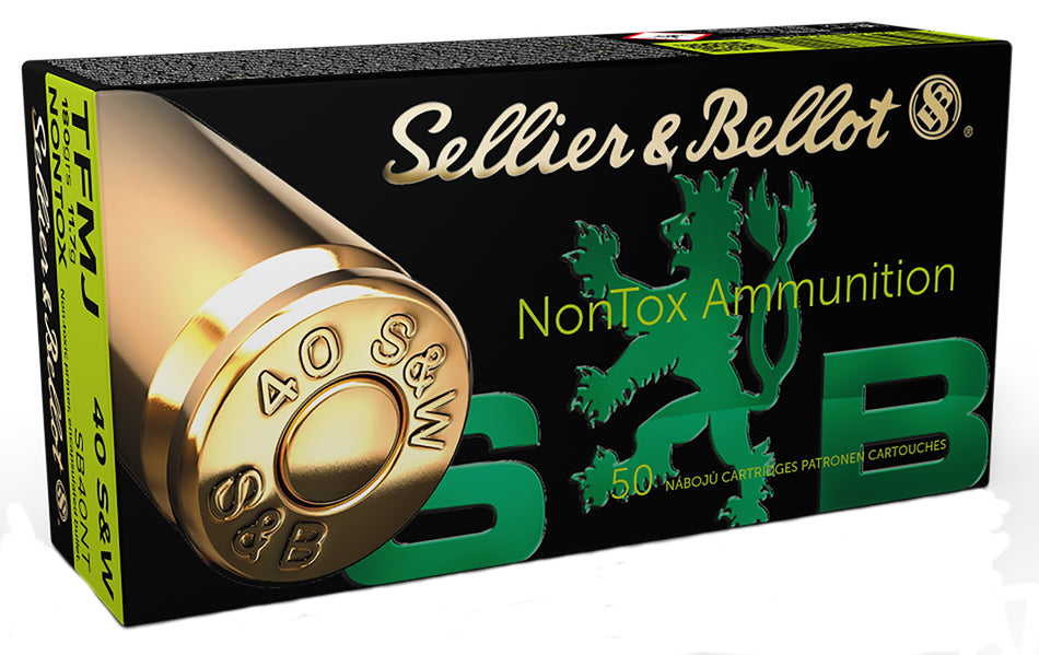Sellier and Bellot .40 S&W Handgun Non-Tox 180gr TMC Ammo